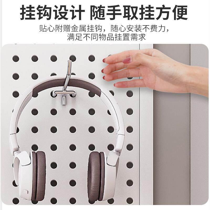 Hong Kong free shipping round hole hole board wall rack shelf stainless steel display storage jewelry hardware tools million