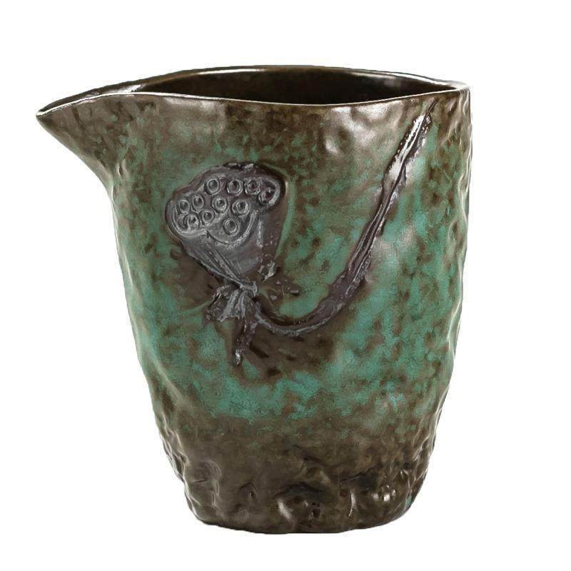 陶绿粗陶创意公道杯陶瓷分茶器茶虑茶漏套装茶海均杯功夫茶具配件,淘宝优惠券,粉丝福利购,淘宝优惠卷