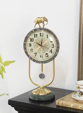 百帆纯铜表钟欧式无障碍豪华家居钟饰客厅高端创意静音钟饰