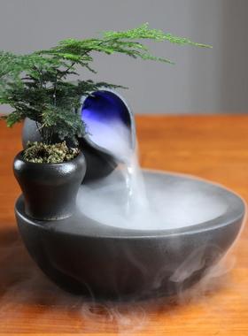 茶桌面时来运转流水摆件循环水客厅招财办公室内鱼缸装饰球风水轮