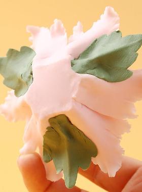 陶瓷粉色牡丹花香插禅意摆件办公室书房客厅手工花装饰品香薰摆件