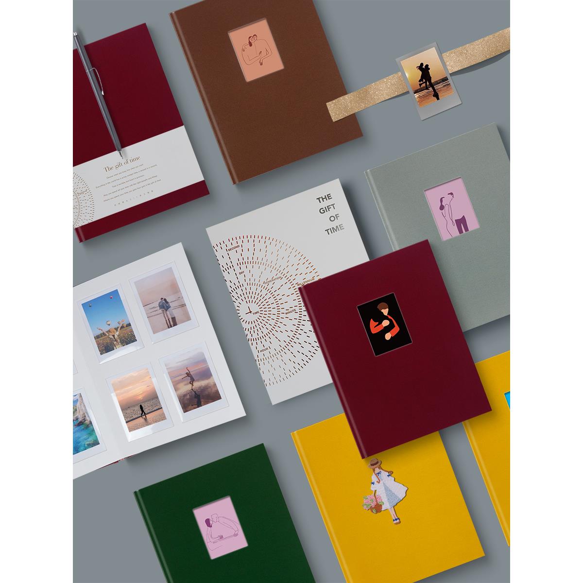 时间语礼拍立得相册情侣相册3寸照片收纳册mini12可写字插页相册 - 图2