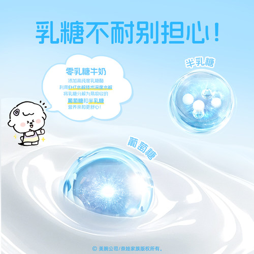 认养一头牛奈娃零乳糖牛奶125ml*12盒整箱儿童早餐奶送礼饮品 3月 - 图0