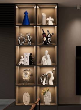 意式极简摆件轻奢高档客厅电视机柜展G示柜酒柜现代艺术家居装饰