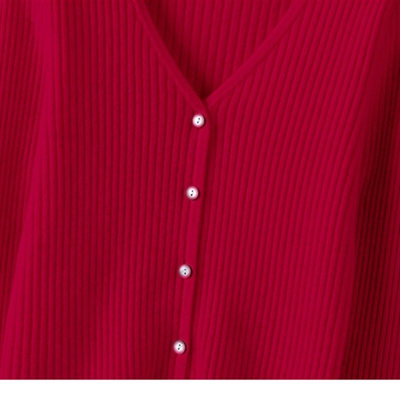 腔调范儿骨感十足!纯羊绒开衫女V领坑条修身短款羊绒毛衣女外套,淘宝优惠券,粉丝福利购,淘宝优惠卷