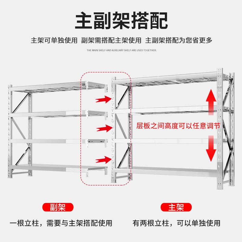 20104不锈钢货架商用冷库房可调节重型仓储货架不锈钢置物架子 - 图2