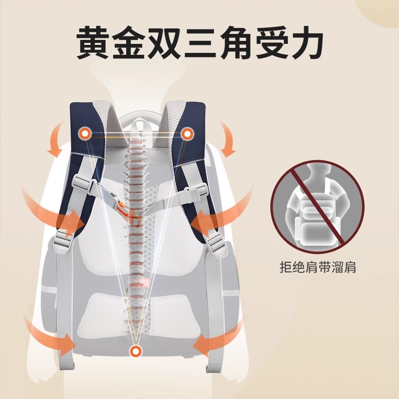 书包女生小学生三到六年级大容量男孩减负护脊超轻新款一二四年级专用儿童背包英伦风防水轻便双肩包外出宾比