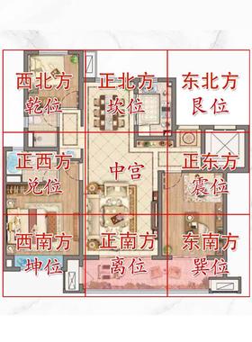 房屋八方位缺角米黄玉补角八卦牌乾坤离坎兑震巽艮万字符挂牌摆件