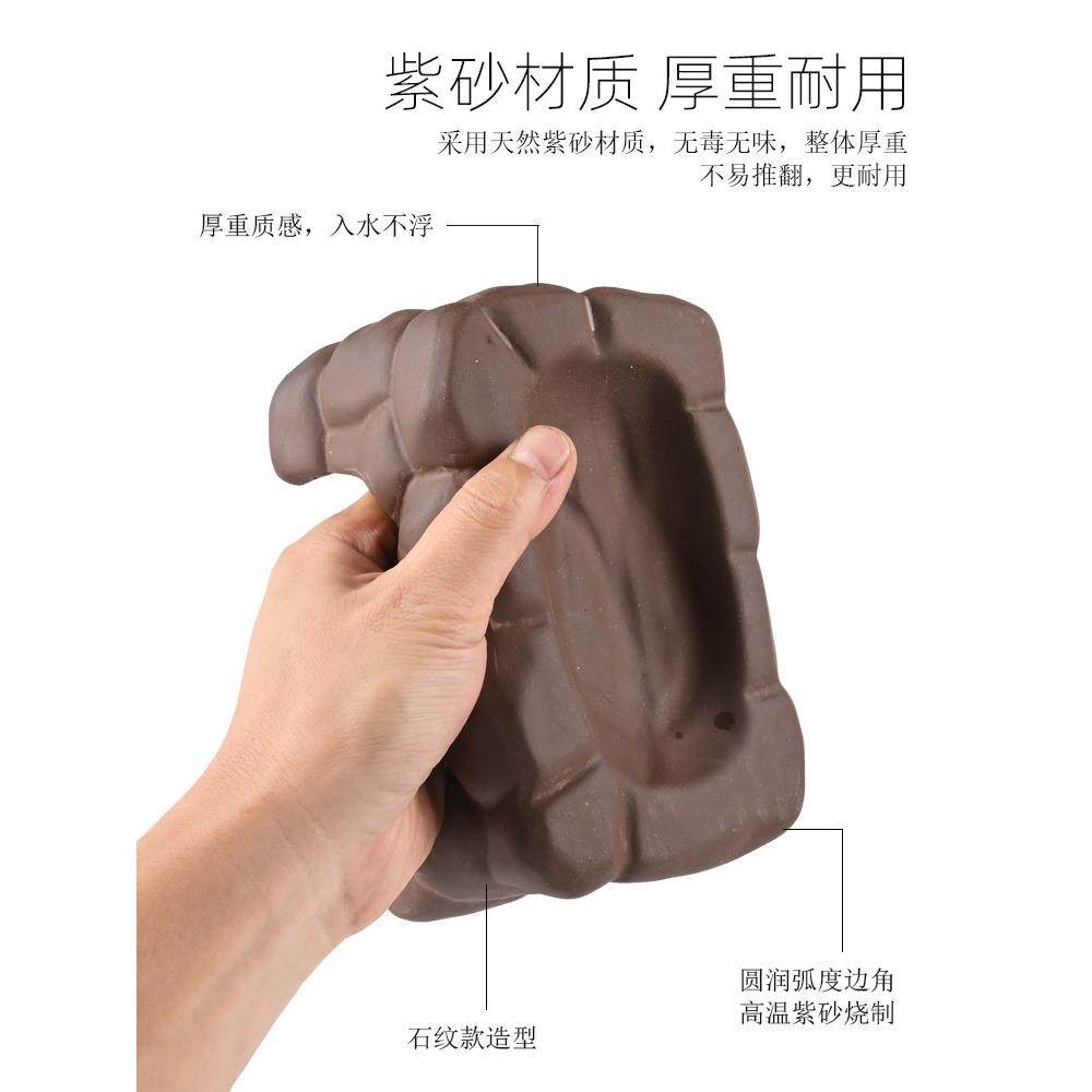 黄缘龟专用躲避屋窝爬宠半水龟饲养箱蓄水保湿造景洞穴陶瓷瓦片,淘宝优惠券,粉丝福利购,淘宝优惠卷