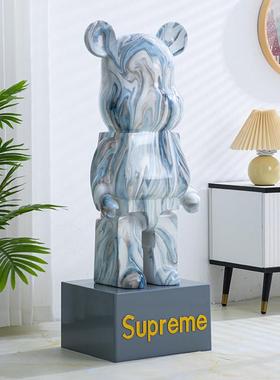 网红卡通暴力熊存钱罐轻奢简约创意客厅电视柜大型落地摆件装饰品