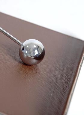 简约轻奢极简不锈钢珠纸巾架餐厅咖啡厅民宿压纸座餐巾创意桌面