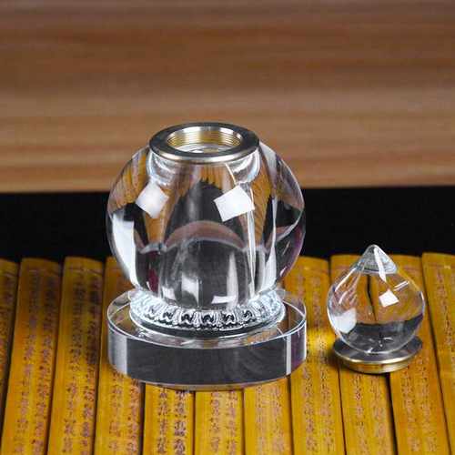大号装藏结缘中号水晶舍利塔摆件供养舍利子佛塔嘎乌盒工艺品饰品 - 图1