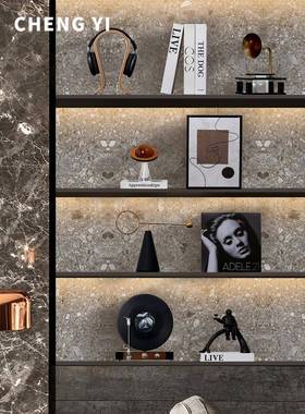 高级感意式轻奢艺术摆件极简客厅酒柜电视柜开放格小众装饰品