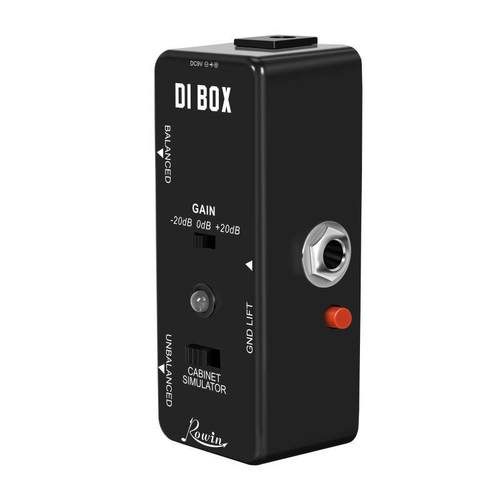 ROWIN电吉他单块效果器DI BOX LEF331阻抗变幻 6.5转卡农输出降噪 - 图0