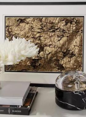 轻奢样板间床头柜彷真珊瑚书柜书架装饰品客厅装饰画 画香薰组合