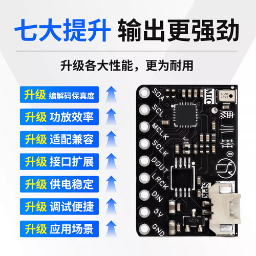 ES8311+NS4150B ESP32系列CODEC音频模块原装双芯片小智DIY模块 - 图0