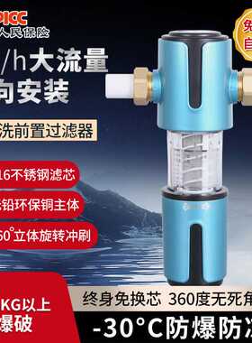 中央前置过滤器反冲洗大流量过滤器家用净水器自动清洗全屋自来水