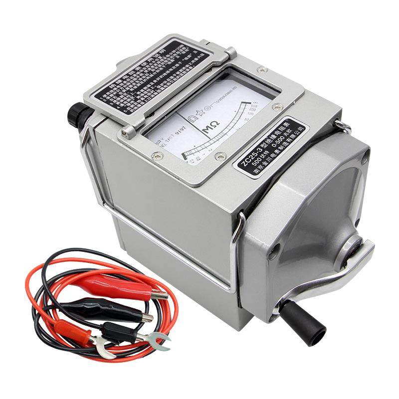 金川摇表500V绝缘表1000V兆欧表2500v绝缘电阻测试仪电阻表ZC25-3 - 图1