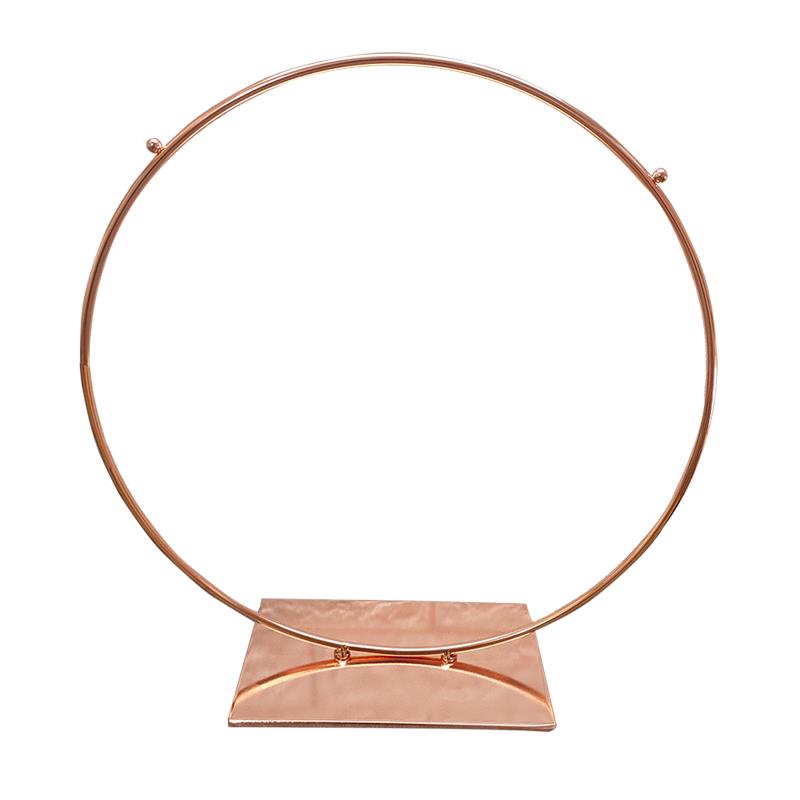 金属内衣展示架 文胸内裤圆形陈列架 内衣店小型玫瑰金挂胸罩货架 - 图3