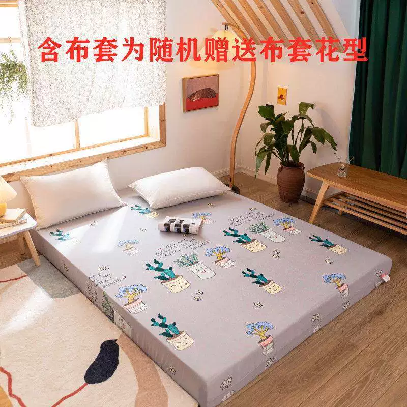 Learn high-density sponge mattress soft thickening single and double dormitory 1.5 home mattress floating window RPE sea cushion