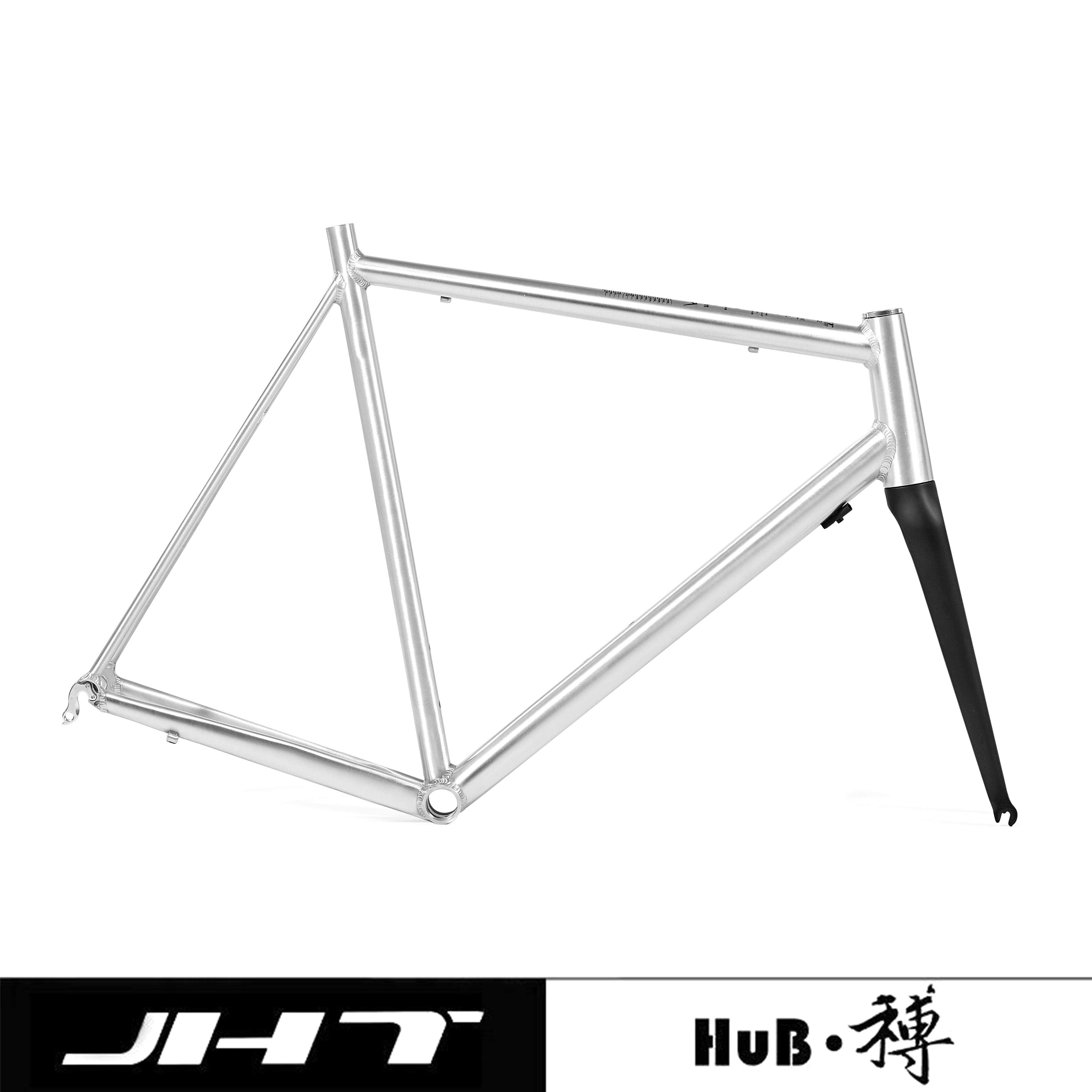 HuB和博公路自行车铝合金车架配碳纤维前叉圈刹外走线 线竞技车架,淘宝优惠券,粉丝福利购,淘宝优惠卷
