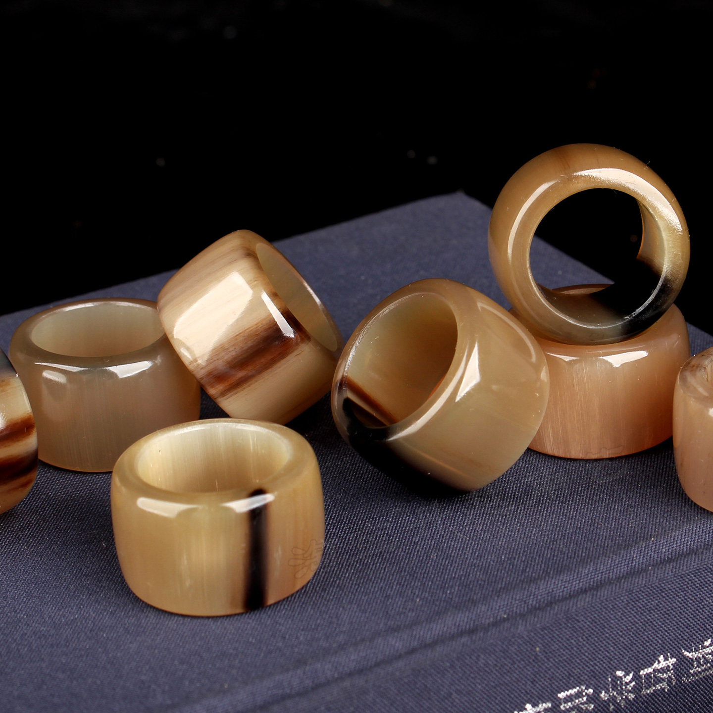 Danyue natural horn finger thumb ring
