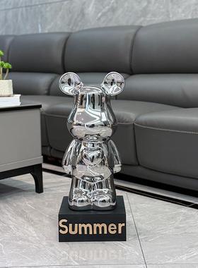 大型网红暴力熊摆件客厅电视柜旁落地家居装饰品高端大气上档次