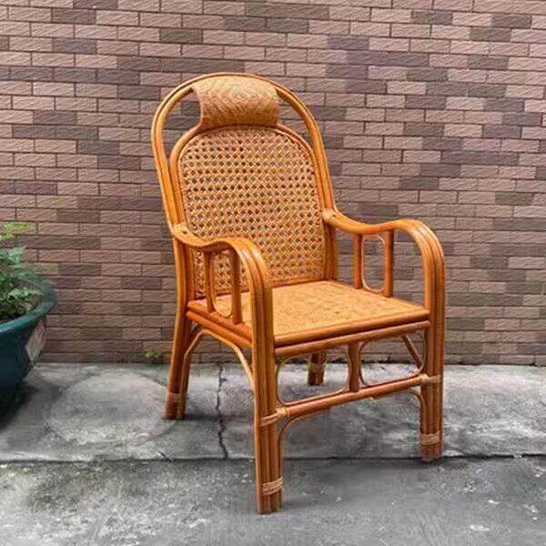 天然藤椅高靠背椅家庭休闲阳台单人椅老年人藤编办公麻将椅,淘宝优惠券,粉丝福利购,淘宝优惠卷