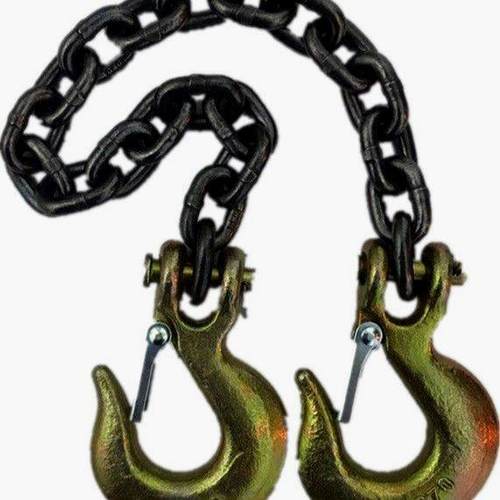 德国进口锰钢铁链起重吊钩双钩吊索具石头链条拖车吊装抓钩捆绑石 - 图3