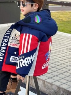 Authentic ultraman children's down jacket liner three-in-one jacket 2024 boys light down jacket