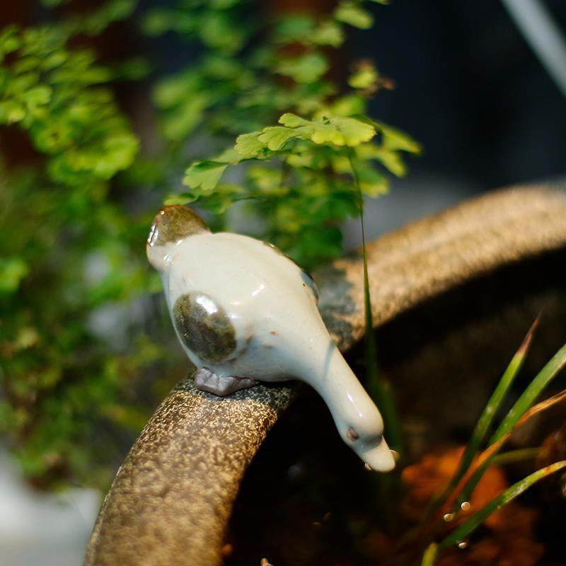 陶瓷小鸭子鱼缸装饰品动物摆件花园庭院盆栽假山造景微景观茶桌池,淘宝优惠券,粉丝福利购,淘宝优惠卷