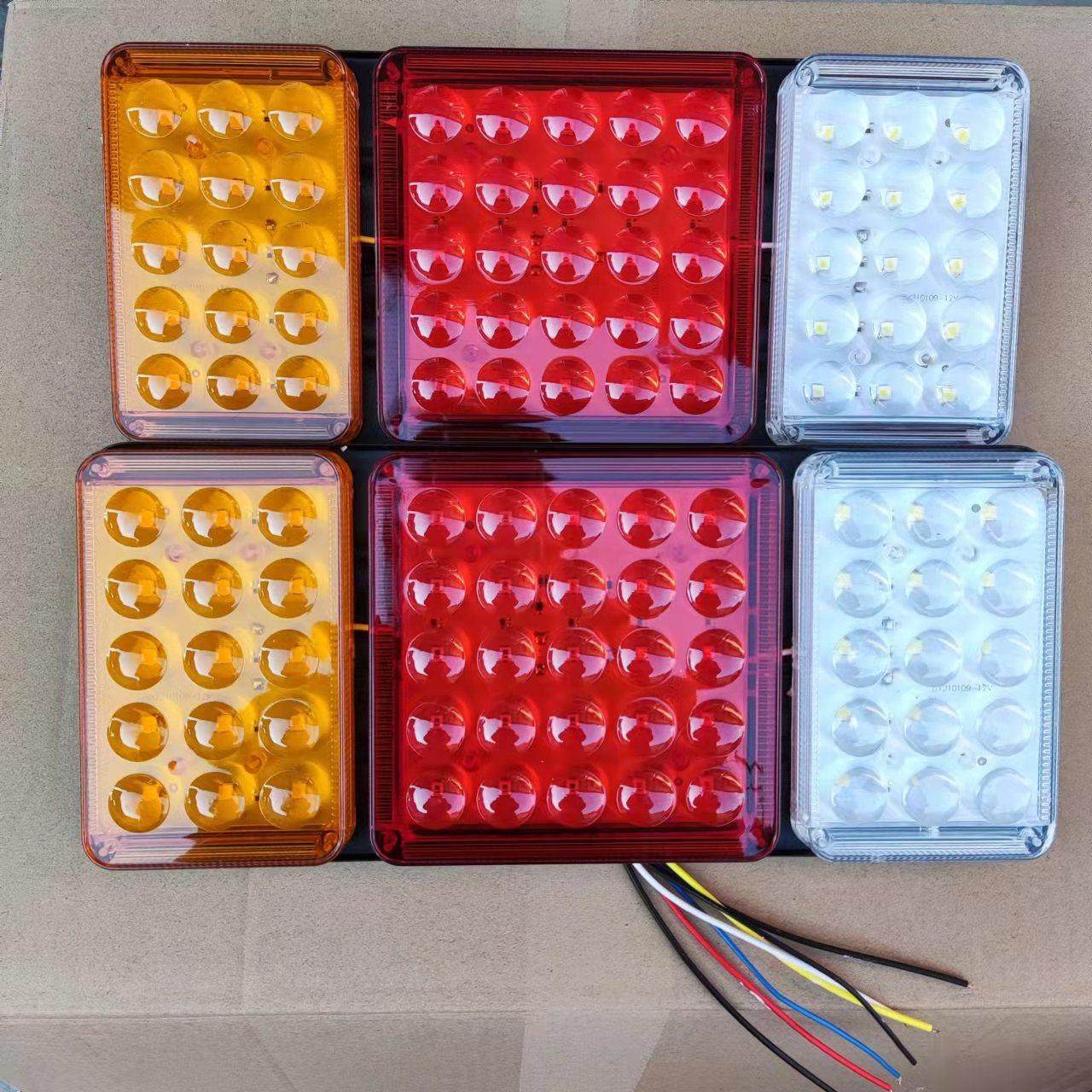 140-2大型卡车铁板Led后尾灯24V高亮度镜头防水防撞拖车数字尾灯,淘宝优惠券,粉丝福利购,淘宝优惠卷