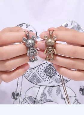 复古金属吊坠项链男女潮流项链