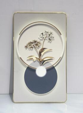 现代简约客厅电视柜相框装饰画饭厅挂画简约创意水晶壁画桌面摆件