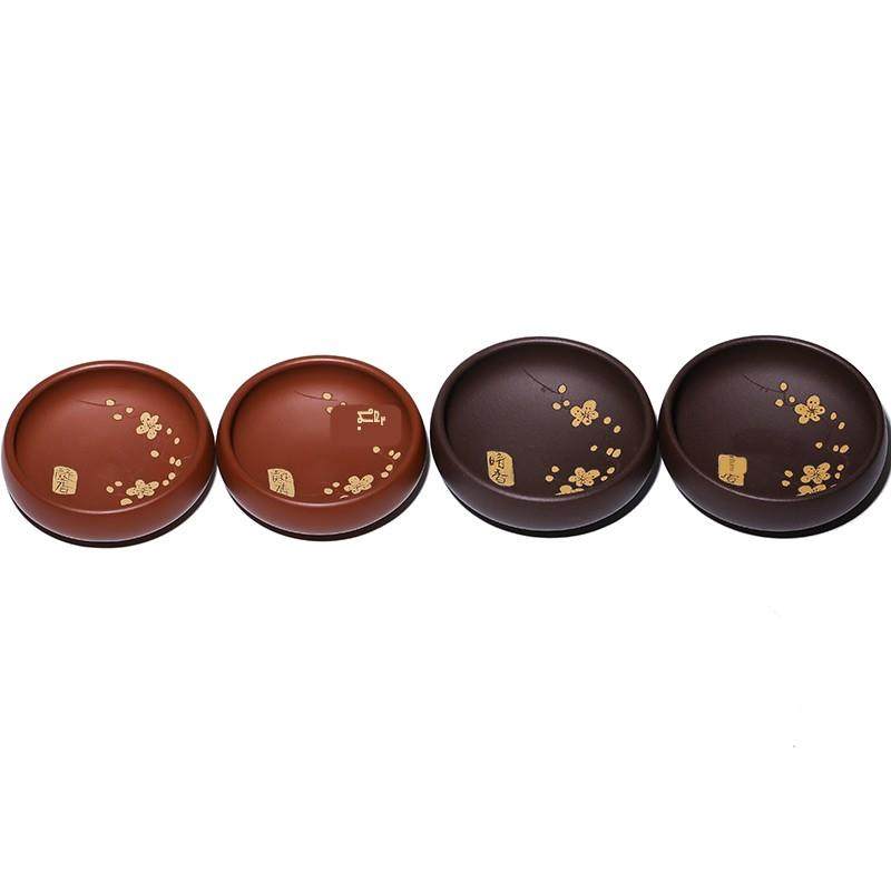 宜兴紫砂主人杯原矿纯手工功夫茶品茗单杯刻绘梅花男女士茶盏茶碗 - 图3