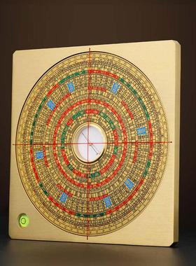 全铜罗盘专业高精度水平仪电子激光专业黄铜综合指南针送使用教程