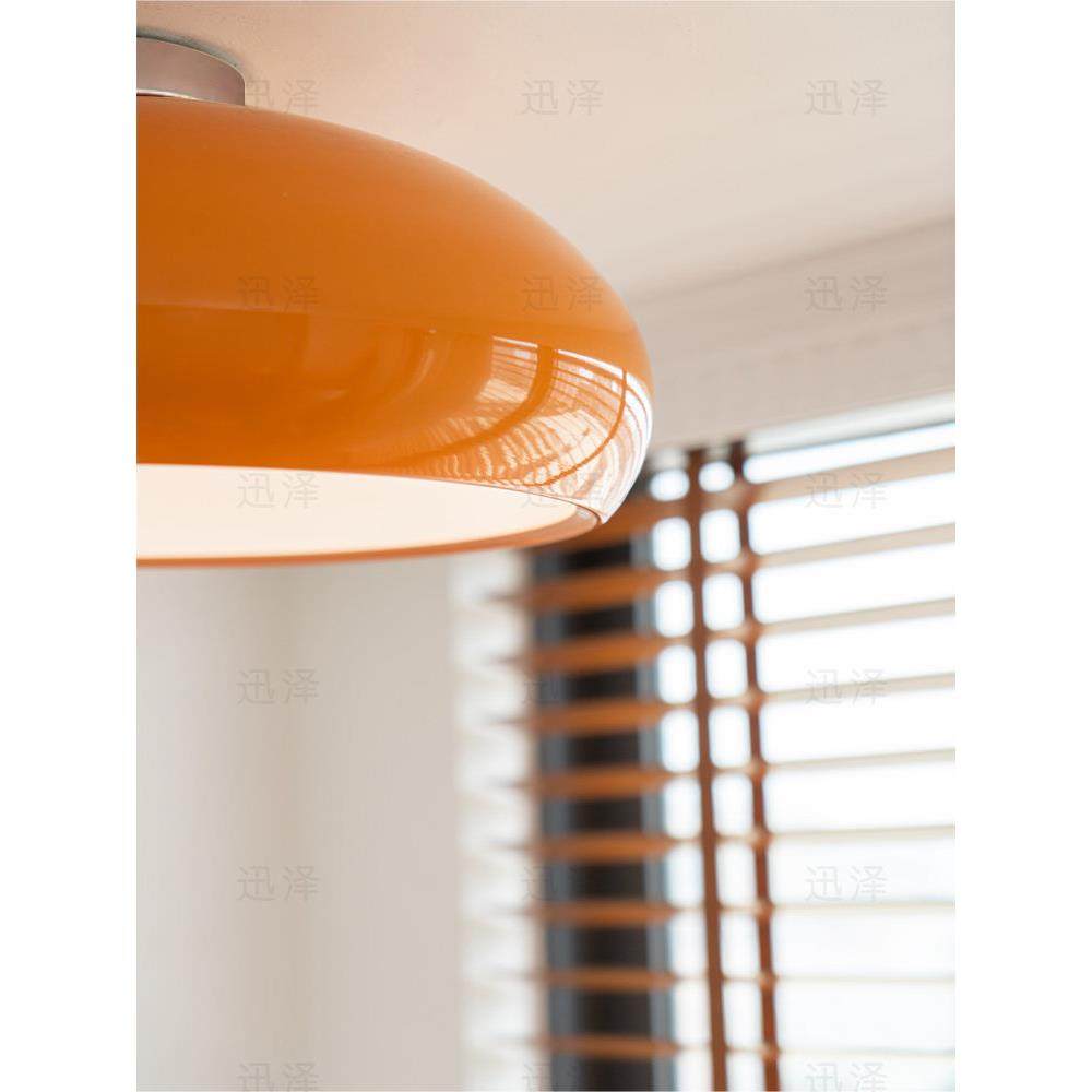 橙色吸顶灯，中世纪包豪斯卧室灯，覆古覆古主卧室灯，法式设计师,淘宝优惠券,粉丝福利购,淘宝优惠卷