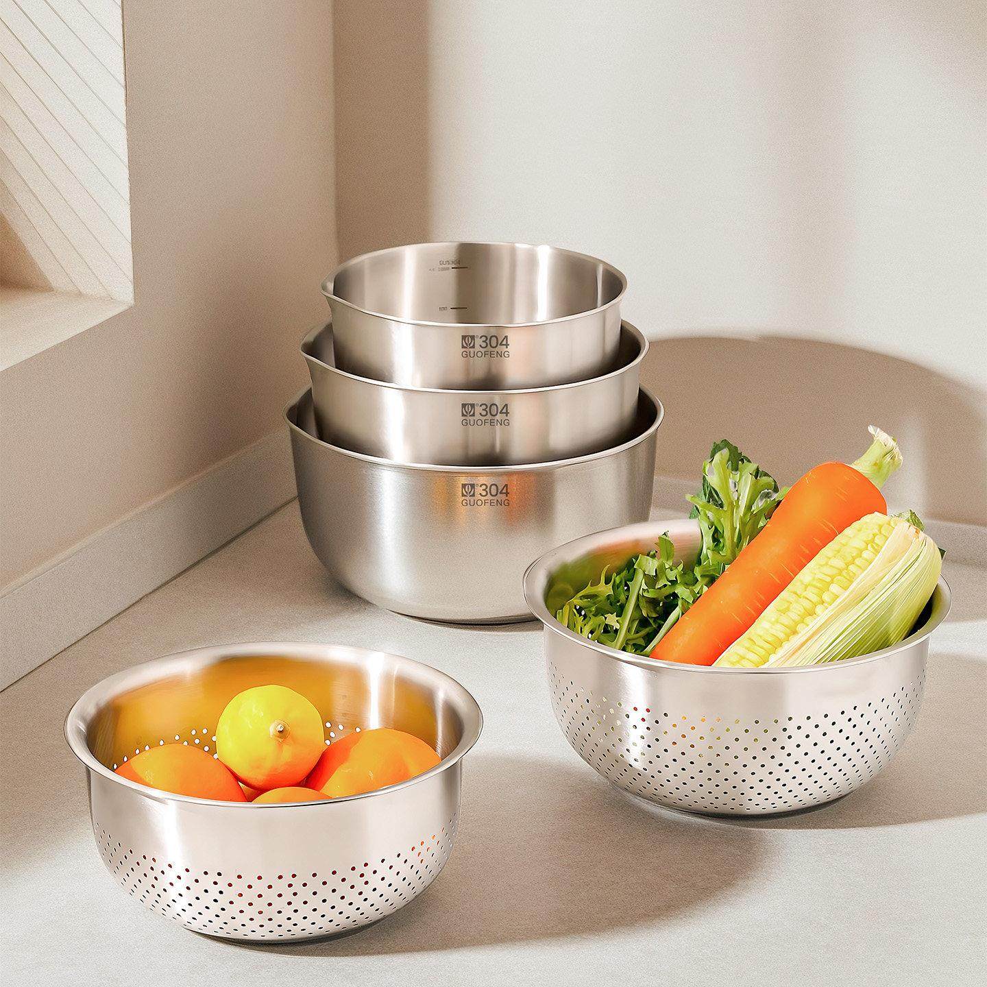 304不锈钢盆沥水篮新款洗菜盆洗米过滤网筛洗水果滤水篮加厚漏盆,淘宝优惠券,粉丝福利购,淘宝优惠卷