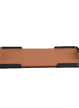 现代轻奢意式皮革金属把手高档托 托盘装饰摆饰样板房样品屋展示