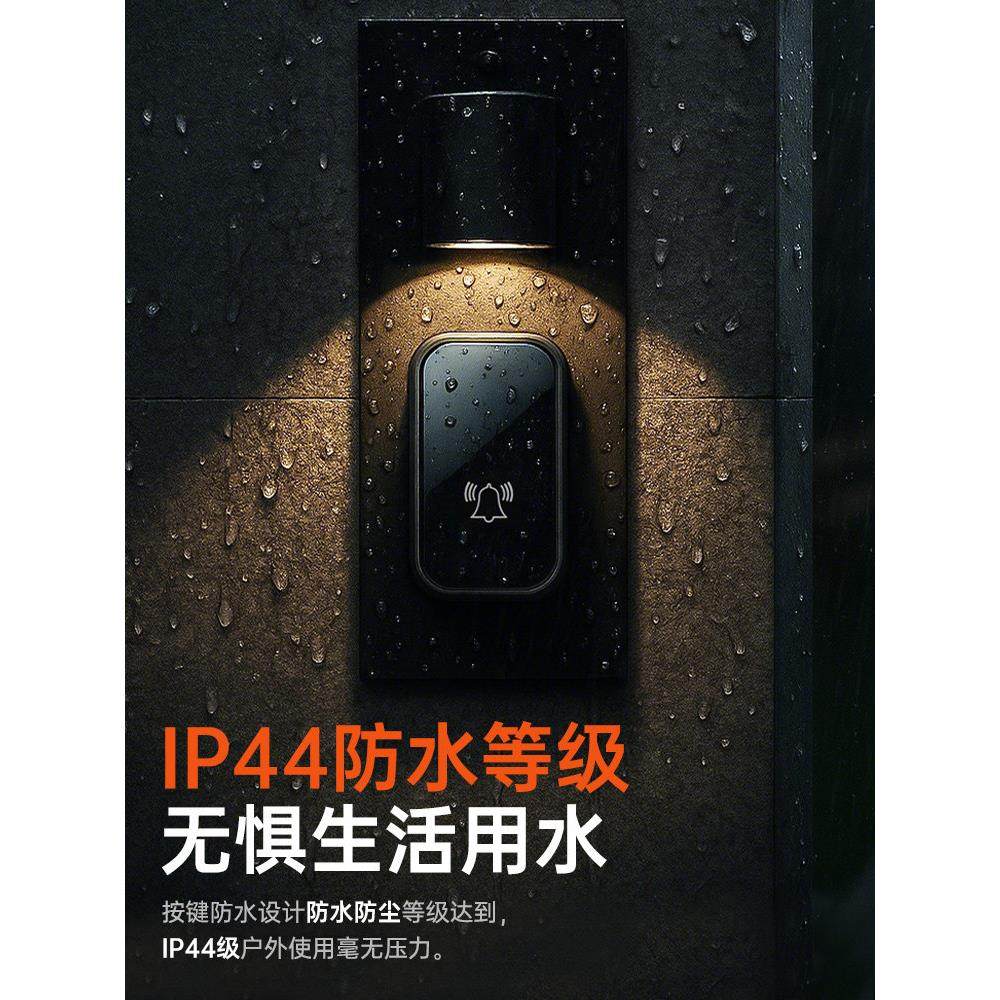 德国一拖二无线门铃家用别墅超远距离呼叫器庭院门楼上楼下用铃铛,淘宝优惠券,粉丝福利购,淘宝优惠卷