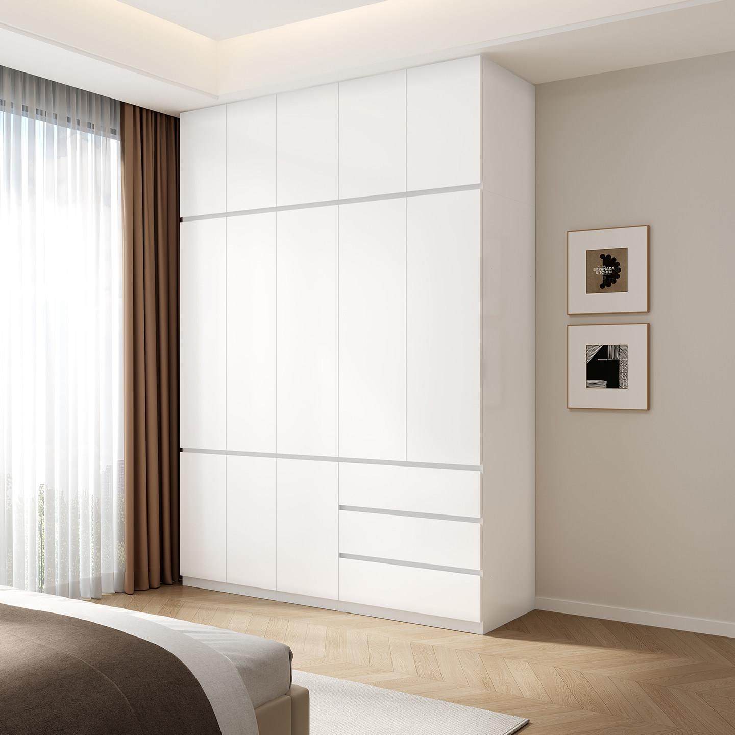 上海有朴家居钢制衣柜家用卧室金属加宽分段式带抽屉自由组合柜子,淘宝优惠券,粉丝福利购,淘宝优惠卷