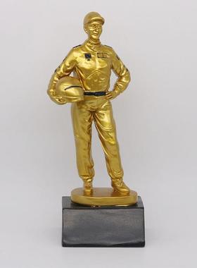 卡丁车树脂工艺品摆件体育运动系列奖杯赛车人物纪念奖杯比赛礼品