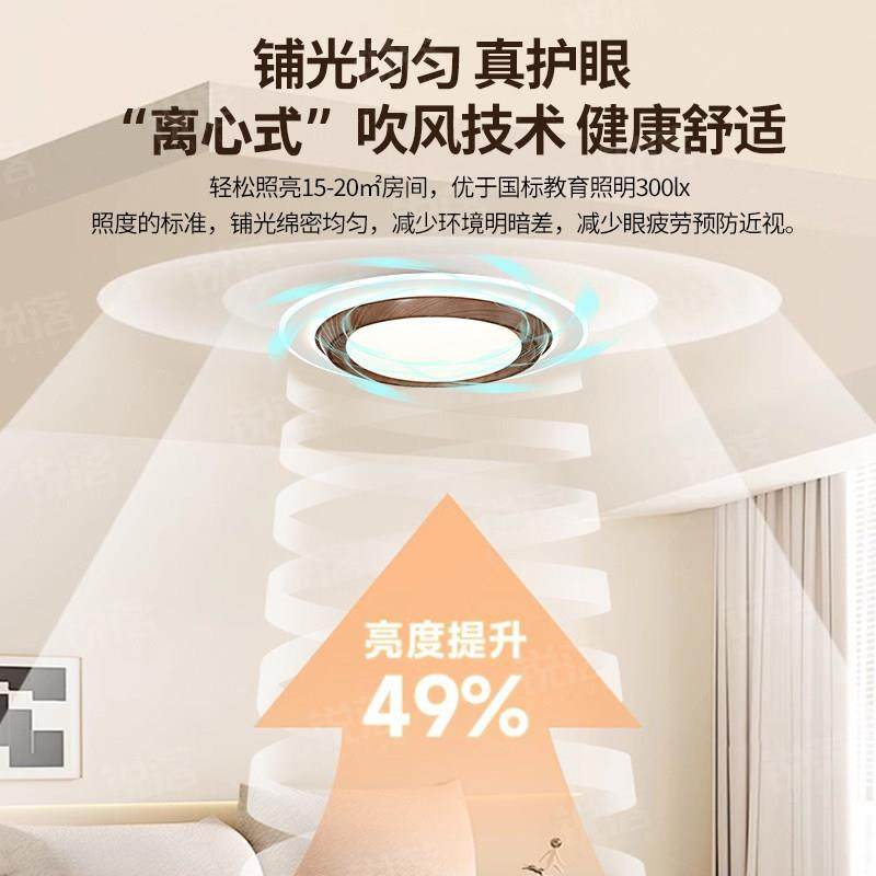 包安装无叶吊扇灯新款现代简约客厅饭厅卧室吊扇灯家用隐形扇叶灯,淘宝优惠券,粉丝福利购,淘宝优惠卷