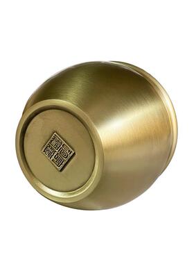 缸摆件铜黄铜故宫聚宝盆纯铜家居客厅品招财狮头米缸盆罐装饰香炉