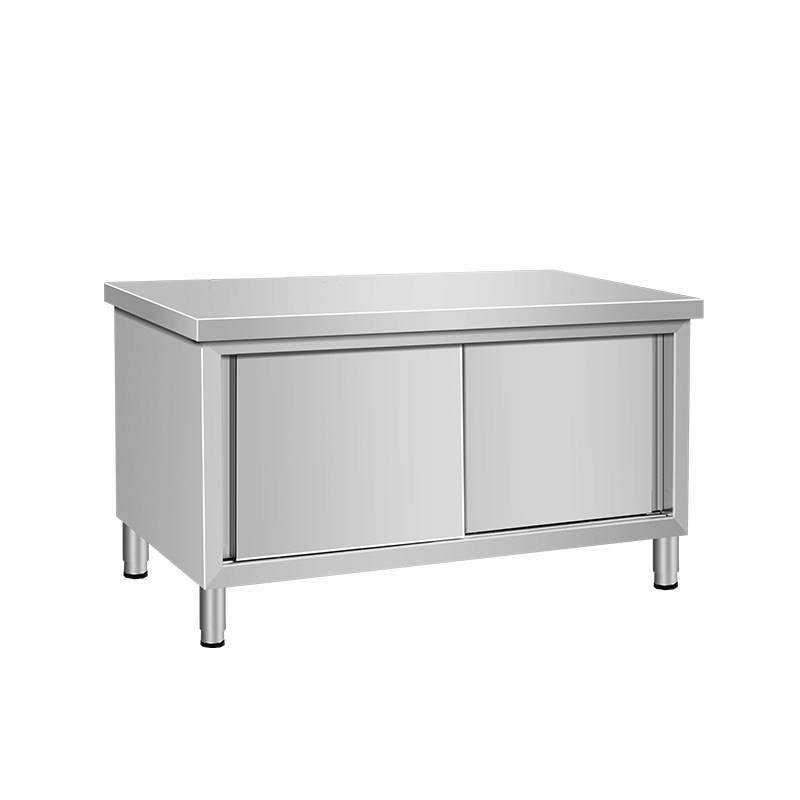 304不锈钢工作台桌台面切菜打荷拉门桌子双通整体橱柜厨房操作台,淘宝优惠券,粉丝福利购,淘宝优惠卷