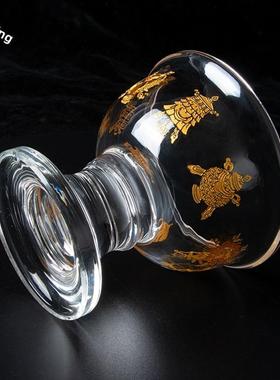 藏式供水杯、玻璃供水碗、水晶供水碗、佛杯、供水杯、彩金八吉
