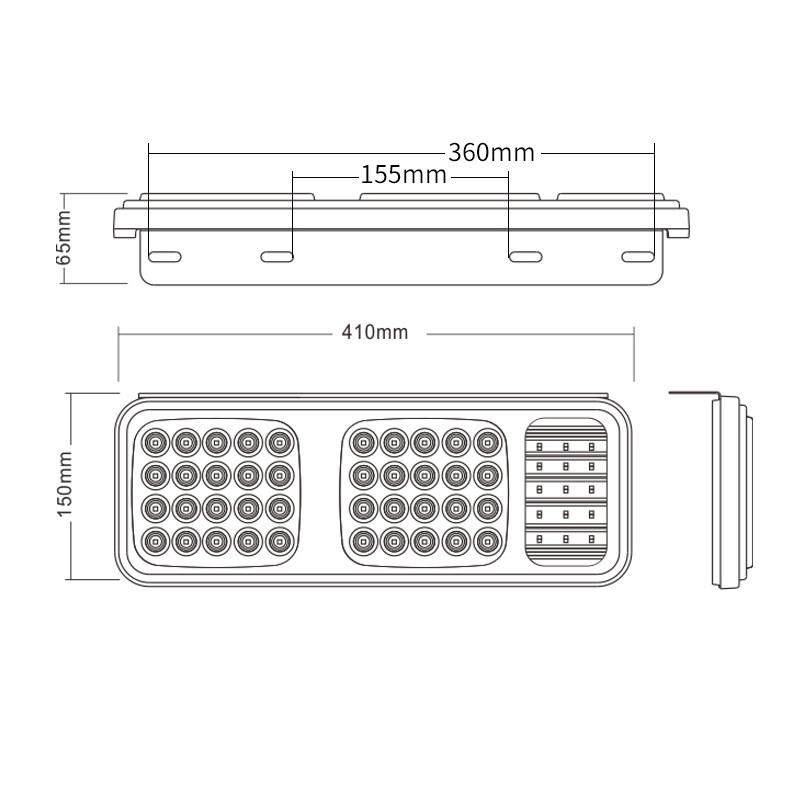 实力多货车半挂车后尾灯24V巨能王LED尾灯带支架改装通用型高亮款,淘宝优惠券,粉丝福利购,淘宝优惠卷