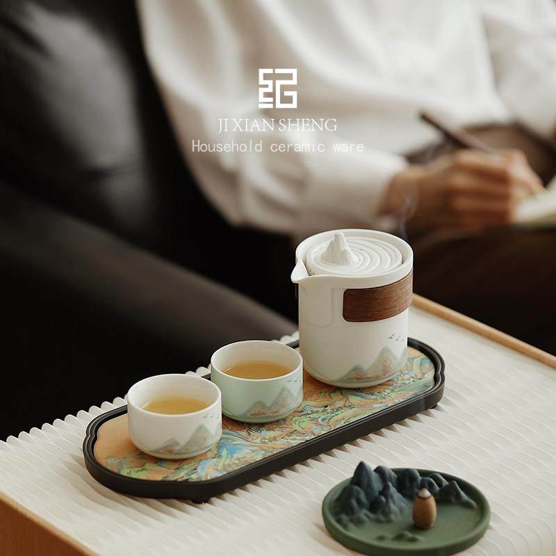 国潮风高档功夫茶具套装礼盒送长辈领导爸爸老师寿宴退休新婚礼物,淘宝优惠券,粉丝福利购,淘宝优惠卷