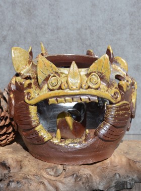 瓦猫云南大理丽江纯手工原创陶猫伴手礼摆件招财纳福开业送人礼品