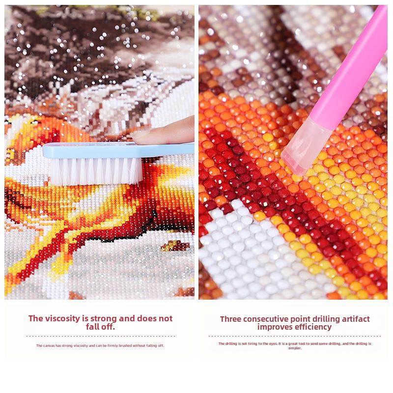 马到成功钻石画5d2024年新款满钻客厅八骏图山水点砖石贴画十字绣,淘宝优惠券,粉丝福利购,淘宝优惠卷